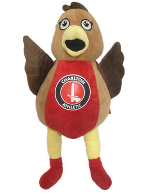 recuerdo rojo Toy Charlton Athletic Mascot For Child de los 0.4M el 15.75in Brown amistoso