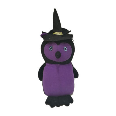 Luz los 0.26M del LED juguetes púrpuras de Owl Stuffed Animal Halloween Cuddly de 10,24 pulgadas