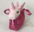 felpa Toy Backpacks Unicorn Tote Bag de los 0.2m los 7.87in con rosado con alas
