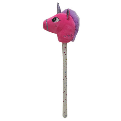 regalo grande de los niños de Unicorn Stuffed Animal Plush Toy del palillo musical los 26in rosado de los 66cm
