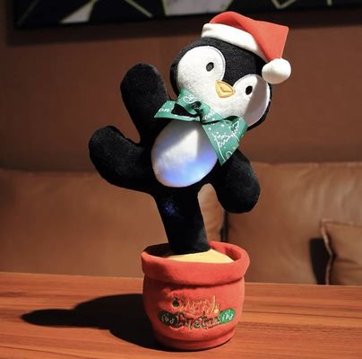 Luz de la Navidad EN71-1-2-3 para arriba que canta los juguetes animales para los niños