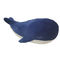 Regalo grande del juguete relleno gigante de la ballena para la auditoría casera del juguete BSCI de la felpa de la decoración