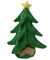 escalera que sube Santa Claus de la felpa eléctrica del árbol de navidad del peluche de los 35cm el 13.8in