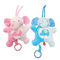 los juguetes de la felpa de los 0.2M Pink Blue Infant miran a escondidas un algodón de Boo Musical Elephant Stuffed Animal PP