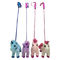 rosa Unicorn Stuffed Animals del canto de los 7.87in que camina y juguetes de la felpa con el palillo retractable