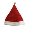 terciopelo el 15.75in rojo Santa And White Christmas Hat de los 0.4M con el logotipo de McDonald