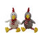 Pollos del juguete 2 CLR de la felpa de Pascua con la caja de apretón