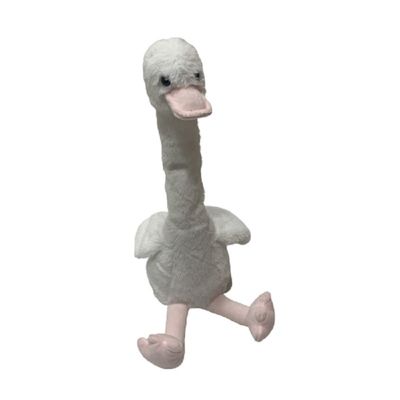 los 35cm Duck Plush Toy Recording Speaking blanco mientras que tuerce el cuello