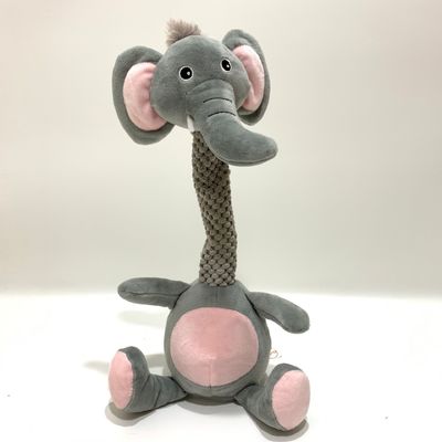 Nueva grabación de la felpa 2023 que repite auditoría animada del juguete BSCI de los niños del elefante del cuello de la torsión