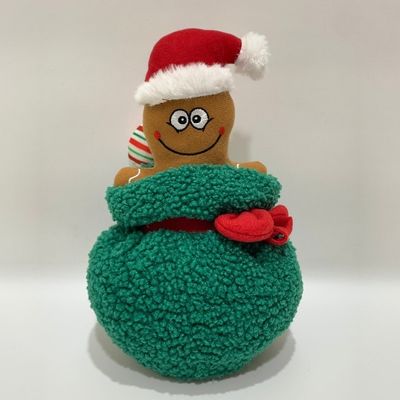 Juguete de la felpa de Toy Gift Bag Plus Gingerman del animal doméstico del mas del ′ de X con los Squeakers interactivos y el juguete seguro innovador