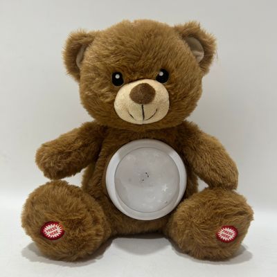 2023 Nueva llegada de juguetes de peluche para bebés oso de peluche chupete musical y iluminación fábrica BSCI