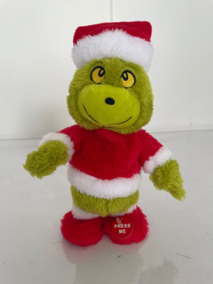 2 Regalo de Navidad Grabación Repetición y Caminata Monstruos Verdes Rellenos juguete de peluche