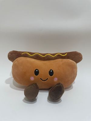 7 piezas de juguetes de peluche para perritos calientes, animales rellenos de comida para niños y decoración del hogar