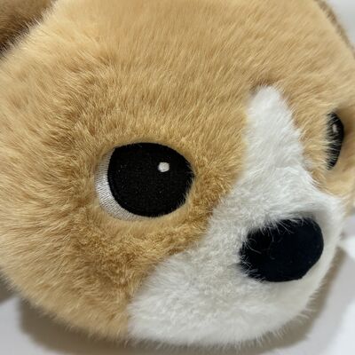 Cushion de perro de peluche suave para niños y decoración del hogar