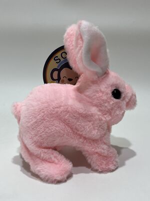 Diseño personalizado Animal relleno lindo lindo conejo saltando juguete de peluche electrónico