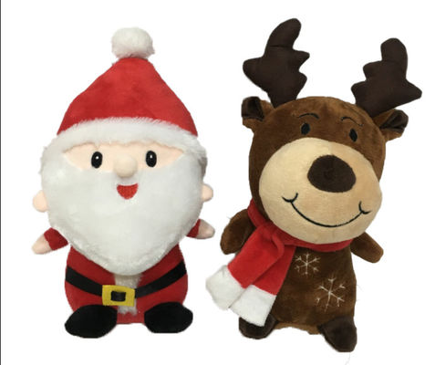 árbol de navidad de los 24cm los 9.45in con el reno Santa Claus Stuffed Animal de los peluches