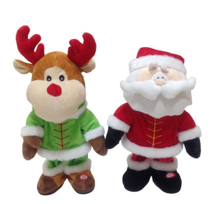 los 31cm que 12,2 avanzan lentamente peluches de baile del canto engendran a Christmas Soft Toy Reindeer