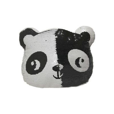 la 2.a memoria del amortiguador de Flip Sequin Panda Plush Pillow hace espuma los 32CM 16 pulgadas