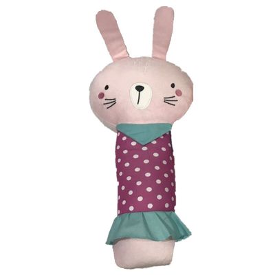 Juguete rosado lindo relleno de Toy Plush Car Seat Pillow del amortiguador del conejo en el alivio de la tensión