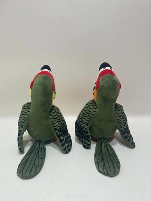 Juguetes llenos de loro de dos tonos de 22 cm para niños Juguetes llenos de algodón de PP