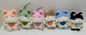Juguetes de animales rayo de peluche, 6 colores animales rellenos llavero Kawaii Decoraciones para el hogar Regalos de cumpleaños para niños