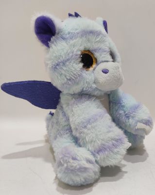 Mueve el gato de dinosaurio de ojos grandes Impresión de juguete de peluche eléctrico grabación de función de habla