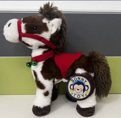 Caballo de paseo musical exquisito juguete de peluche BSCI Auditoría fábrica de peluche