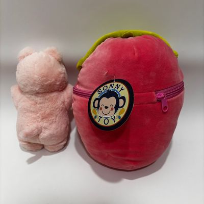 Juguetes de peluche con cremallera en forma de fresa
