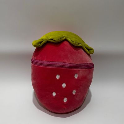 Juguetes de peluche con cremallera en forma de fresa