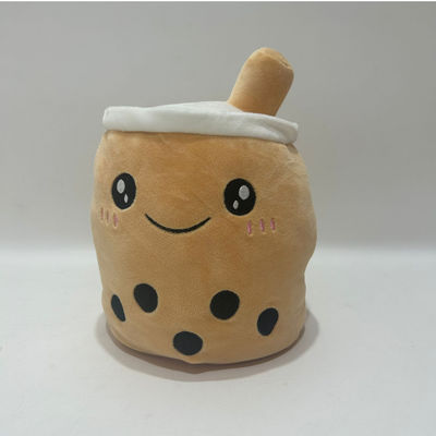 Logotipo personalizado de dos lados de color reversible de la taza de té de leche juguete de peluche