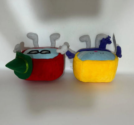 Personalizadas 14cm Rojo y Amarillo Cable Car Mascota Muñecas Plush