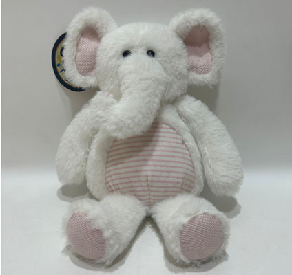 Fabrica mayorista puede personalizar juguetes de peluche para elefantes pequeños con papel de cascabel