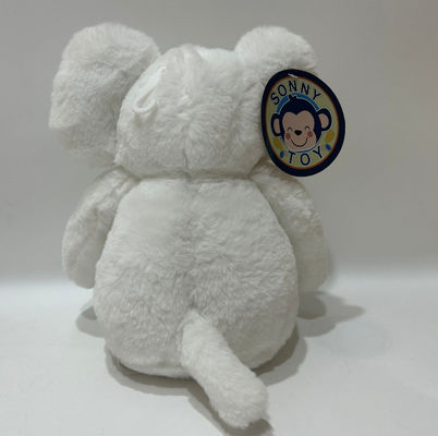 Fabrica mayorista puede personalizar juguetes de peluche para elefantes pequeños con papel de cascabel