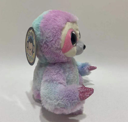 Grabación de logotipo personalizado y repetición izquierda y derecha movimiento púrpura rosa corbata de color lento juguete de peluche