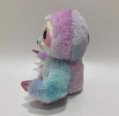 Grabación de logotipo personalizado y repetición izquierda y derecha movimiento púrpura rosa corbata de color lento juguete de peluche