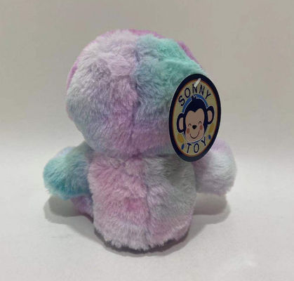 Grabación de logotipo personalizado y repetición izquierda y derecha movimiento púrpura rosa corbata de color lento juguete de peluche