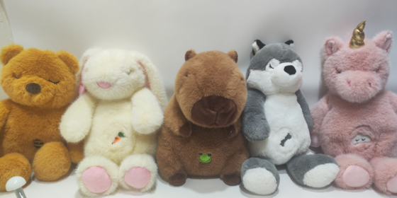 5ASSD Cantando Juguetes Musicales Interactivos Animales de Peluche Respirables para Bebé