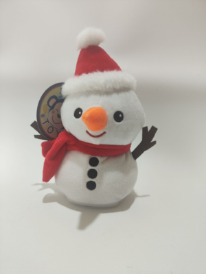 Hot Venta de Navidad Grabación y Repetición muñeco de nieve juguete juguete electrónico juguete funcional mejor regalo para niños