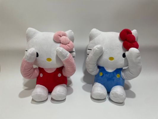 Juguete educativo de Hello Kitty Peekaboo de 2 colores, el mejor regalo para niños, peluche