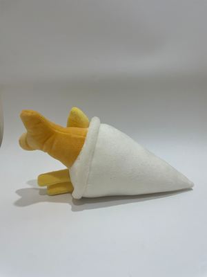 7 piezas de pescado frito y papas fritas juguetes de peluche, comida linda animales rellenos para niños y decoración del hogar