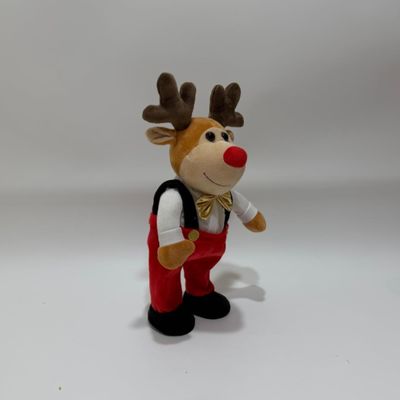 Cantando y Bailando Santa Claus y Reno Navideños