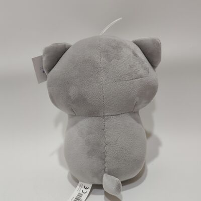 Peluche Shiba Inu Súper Suave y Esponjoso de 20cm Abrazando una Taza de Té de Burbujas