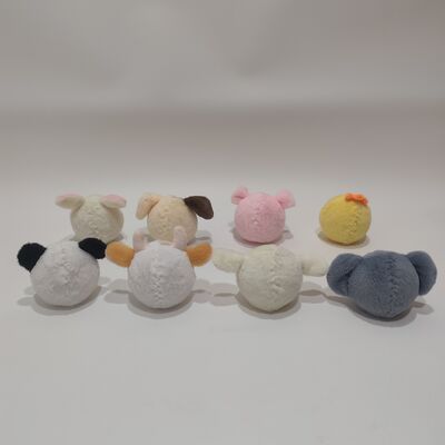 Colección vibrante de 8 pelotas saltarinas de animales de granja para jugar