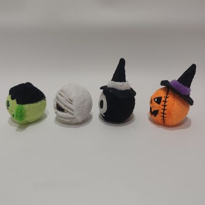 Colorido juego de bolas de Halloween de 4 piezas para niños