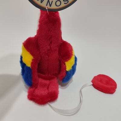 Juguete de peluche de loro magnético para hombros