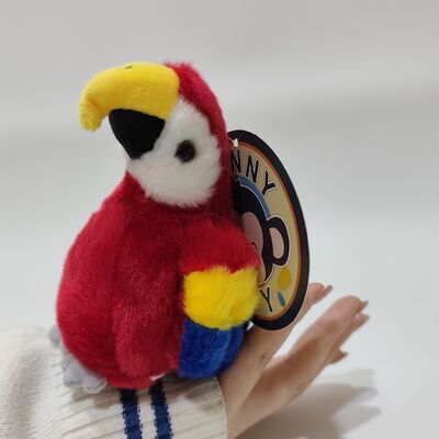Juguete de peluche de loro magnético para hombros