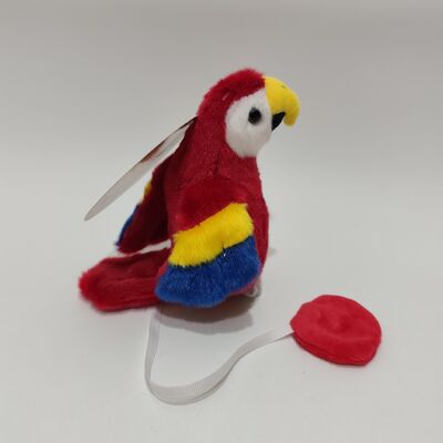 Juguete de peluche de loro magnético para hombros
