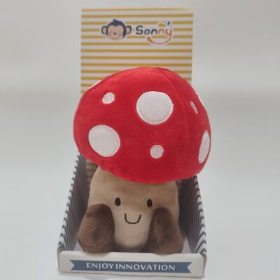 Recording and Repeating Red Mushroom Plush Toy Electronic Toy