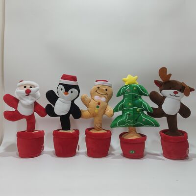 Cantar y bailar Serie de Navidad Papá Noel Hombre pan de jengibre Árbol de Navidad Pingüinos Alce