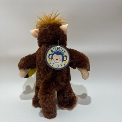 Peluche interactivo de mono ladrón de plátanos, muñeco de gorila con reacción emocional, divertido regalo novedoso